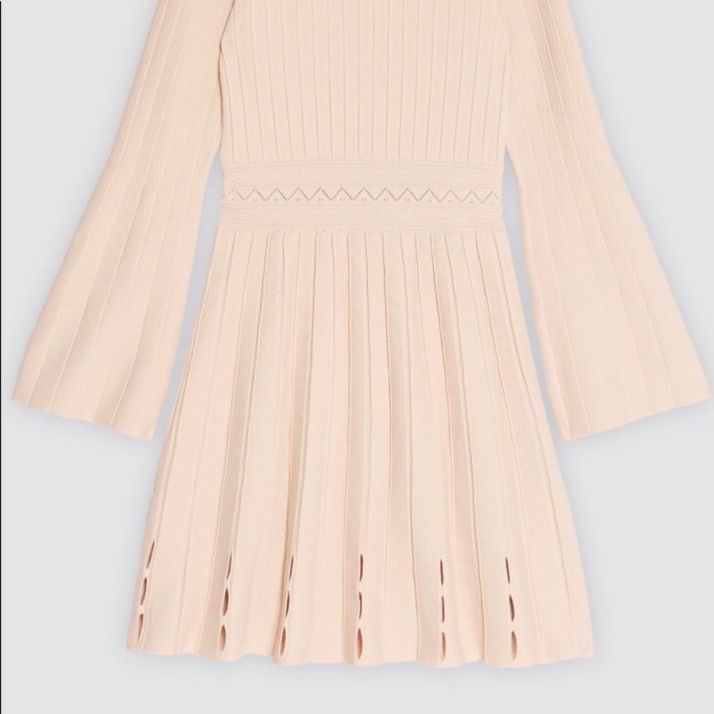Sandro trumpet sleeve knit dress 36 (XS) - Picture 6 of 6